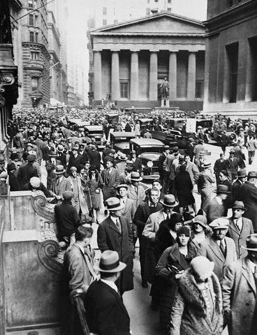 anxiety and panic on wall st.